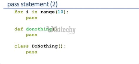 Image result for Pass Statement in Python