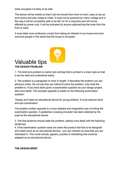 Image result for Example of Problem Statement and Design Brief