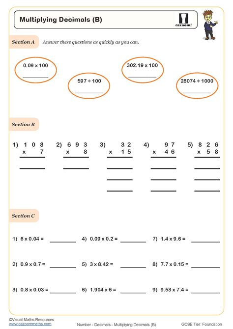 Image result for Multiplying Decimals Worksheet PDF