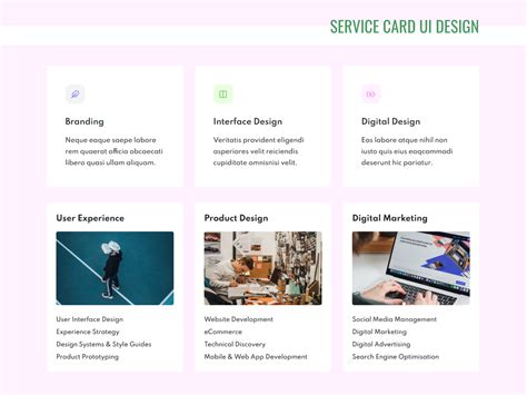 Image result for Service Card UI