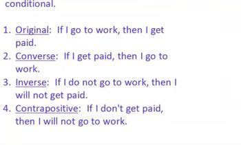 Image result for Conditional Statement Standard Form