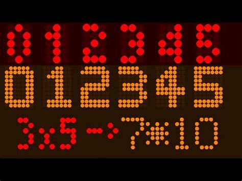 Image result for 3X5 LED Matrix Alphabet