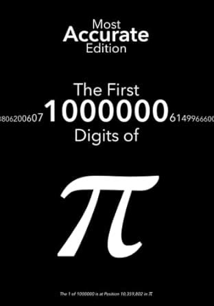 Image result for 1000000 Digits of Pi
