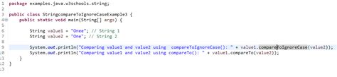 Image result for Compare Two Strings in Java Ignore Case