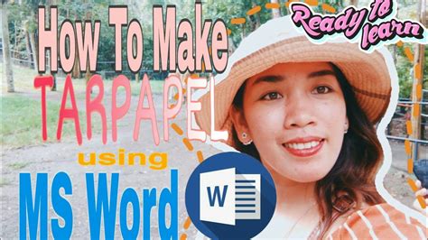 Image result for How to Print Tarpaulin Size in Word