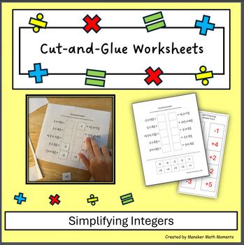 Image result for Simplification of Integers Worksheet