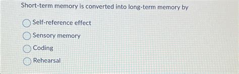 Toradh íomhá ar Short-Term Memory Converted to Long-Term Memory