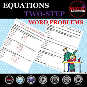 Image result for 2 Step Equations Word Problems