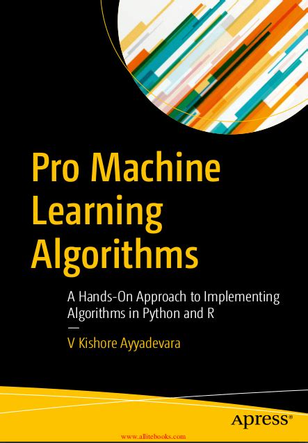 Image result for Algorithms in Machine Learning Book Cover