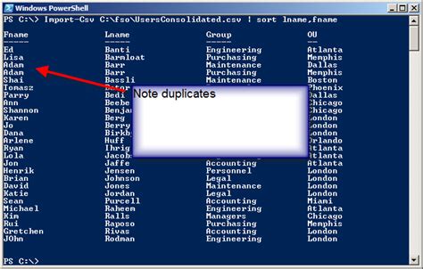Toradh íomhá ar PowerShell Only Take First Colum From CSV