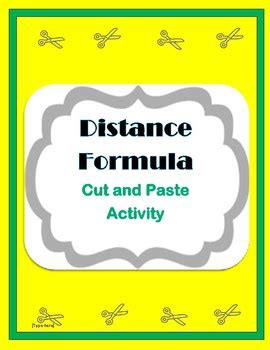 Toradh íomhá ar Distance Formula Activity Worksheets
