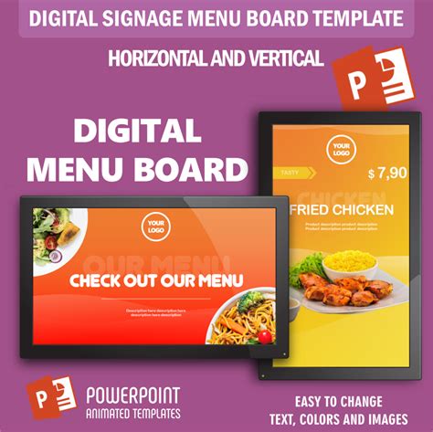 Image result for PowerPoint Digital Menu Template Free