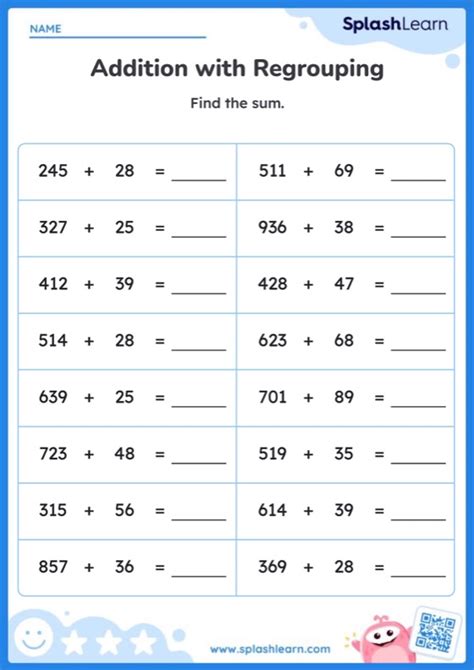 Image result for 3-Digit Addition Horizontal Worksheets