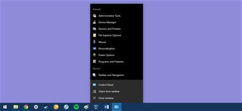 Image result for Control Panel On Taskbar