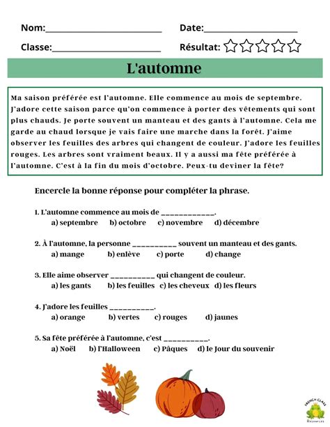 Simple French Reading Comprehension に対する画像結果