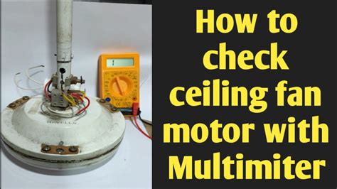 Image result for How to Test Fan Motor with Multi Tester