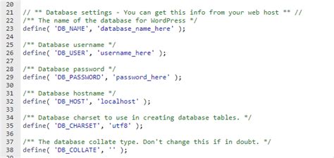 Résultat d’images pour PHP Database Configuration