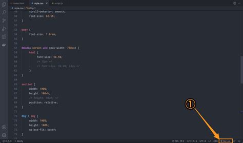 Toradh íomhá ar How to Open Terminal Go Live HTML