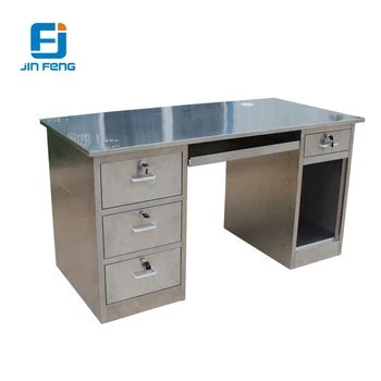 Image result for Stainless Steel Computer Desk