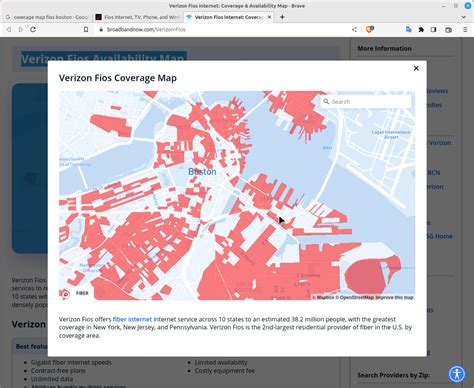 Image result for Verizon FiOS Coverage Map by Zip Code 16365