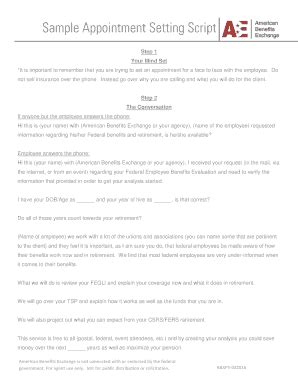 Sample Script for Appointment Setting に対する画像結果