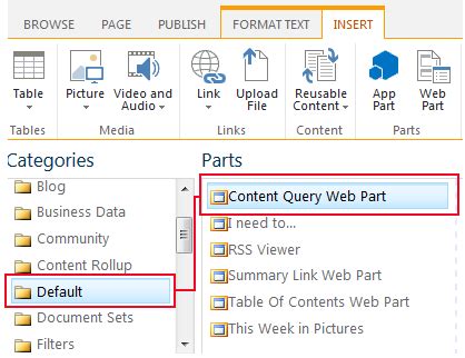 Toradh íomhá ar Content Query Web Part