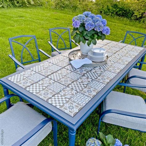 Image result for DIY Tile Patio Table