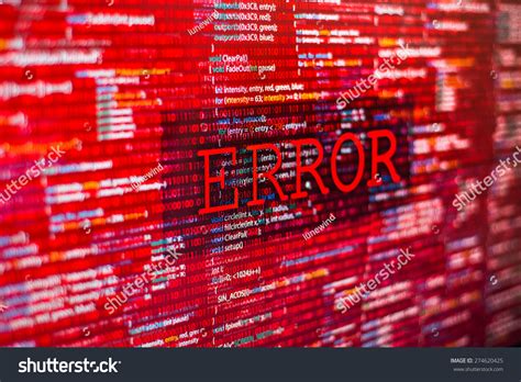 Image result for Red Error Programming