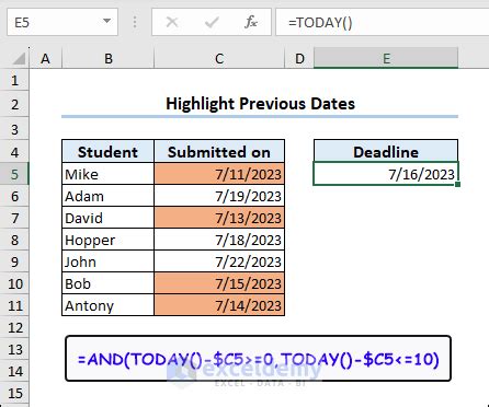 Image result for Excel Color Days