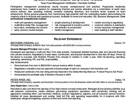 Image result for Example of Operations Management Resume