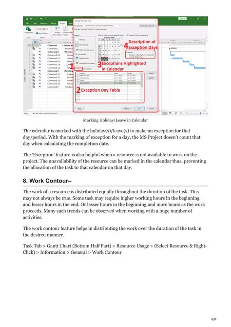 Image result for Make Non Working Days in Working Days Microsoft Project 2007