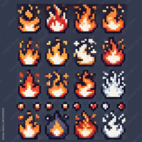 Image result for Flame Alpha Pattern Pixel Small