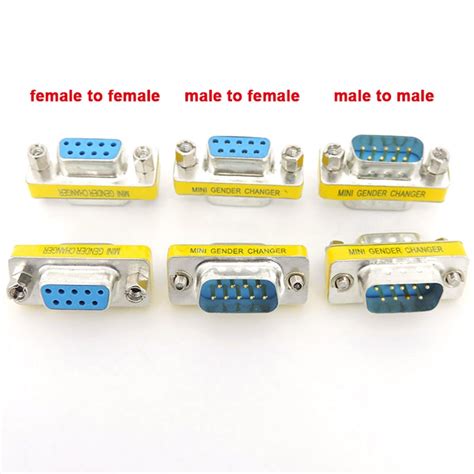 Toradh íomhá ar DB9 Konektor Gender Changer