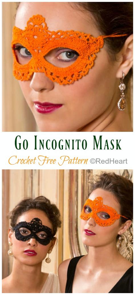 Toradh íomhá ar Crochet Masquerade Mask Pattern