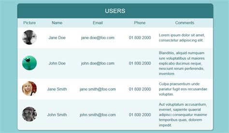 Toradh íomhá ar Beautiful HTML Table Settings