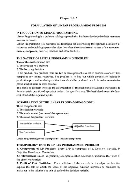 Image result for Linear Programming Problem and Its Mathematical Formulation