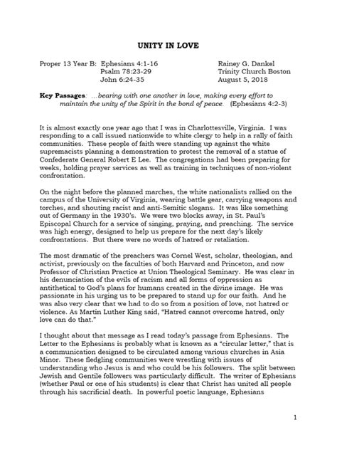 Image result for Sermon Illustration On Unity in the Church