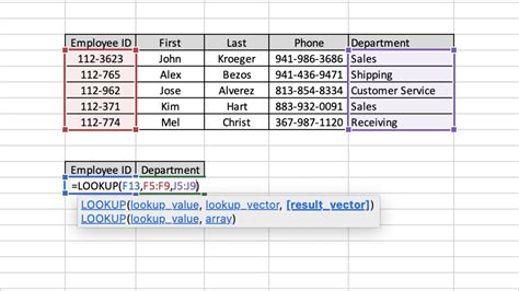 Image result for Excel Name Lookup Formula