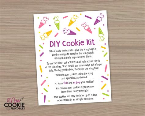 Printable Cookie Decorating Instructions に対する画像結果