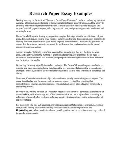 Toradh íomhá ar Research Paper Essay Examples MLA