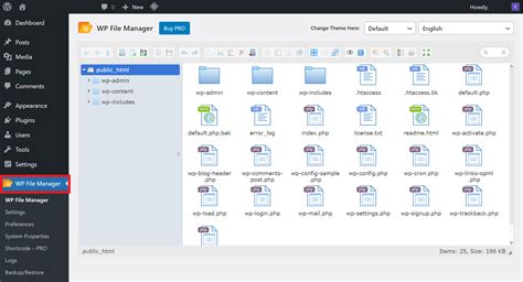 Image result for WordPress File Manager