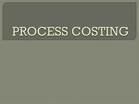 Image result for Process Costing Definition