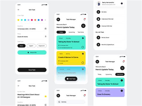 Image result for Task Manager Mobile Design