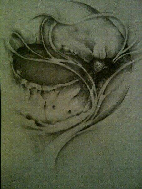 Image result for Alien Skull Tattoo Drawings