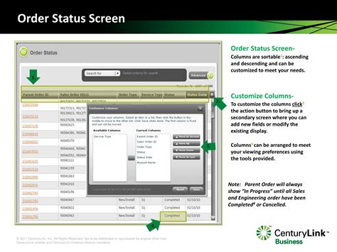 Résultat d’images pour Order Status Screen