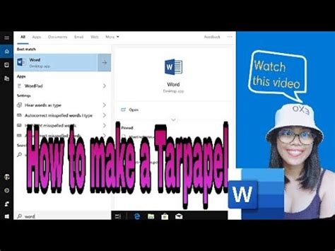 Image result for How to Print Tarpaulin Size in Word