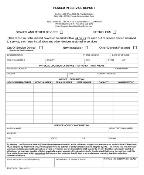 Image result for Service Report Format