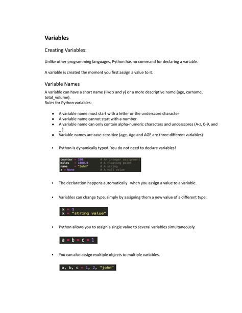 Image result for Creating a Variable in Python