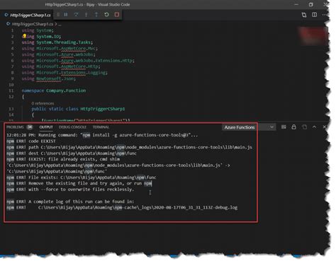 Azure Functions Core Tools എന്നതിനുള്ള ഇമേജ് ഫലം