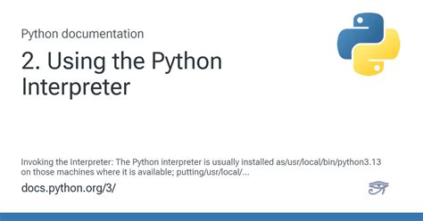 Image result for How the Python Interpreter Works